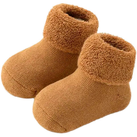 Теплые носочки, рыже-коричневые