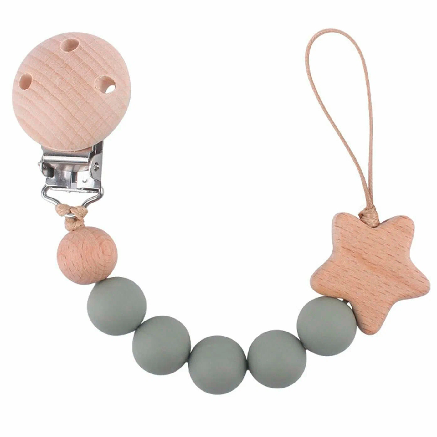 Держатель для пустышки, зелёный