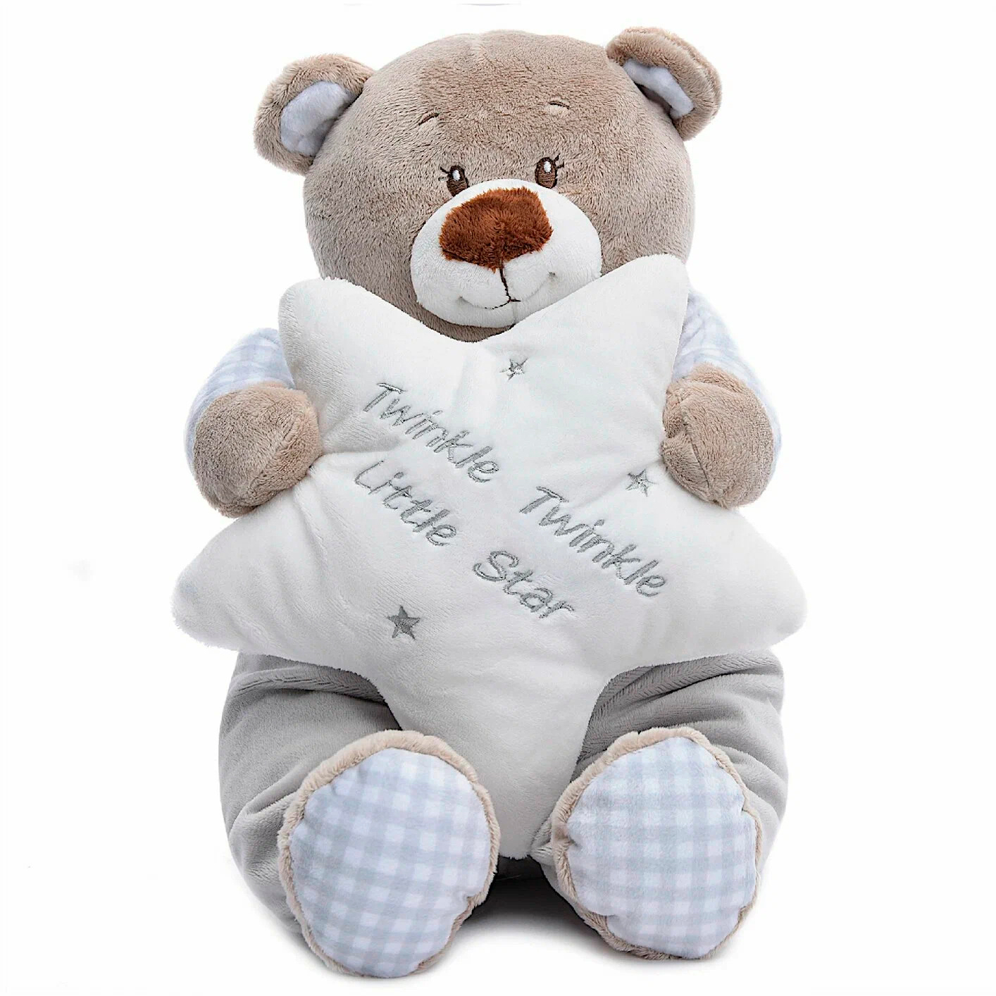 Мягкий мишка со звездой, 36 см