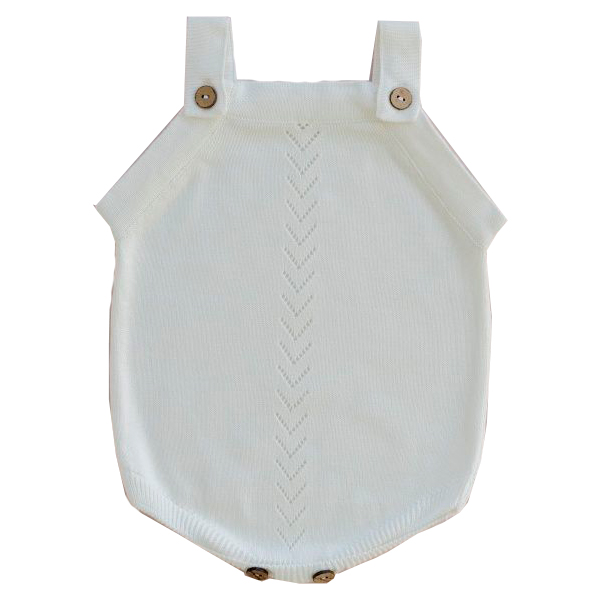 Вязаное боди на бретельках