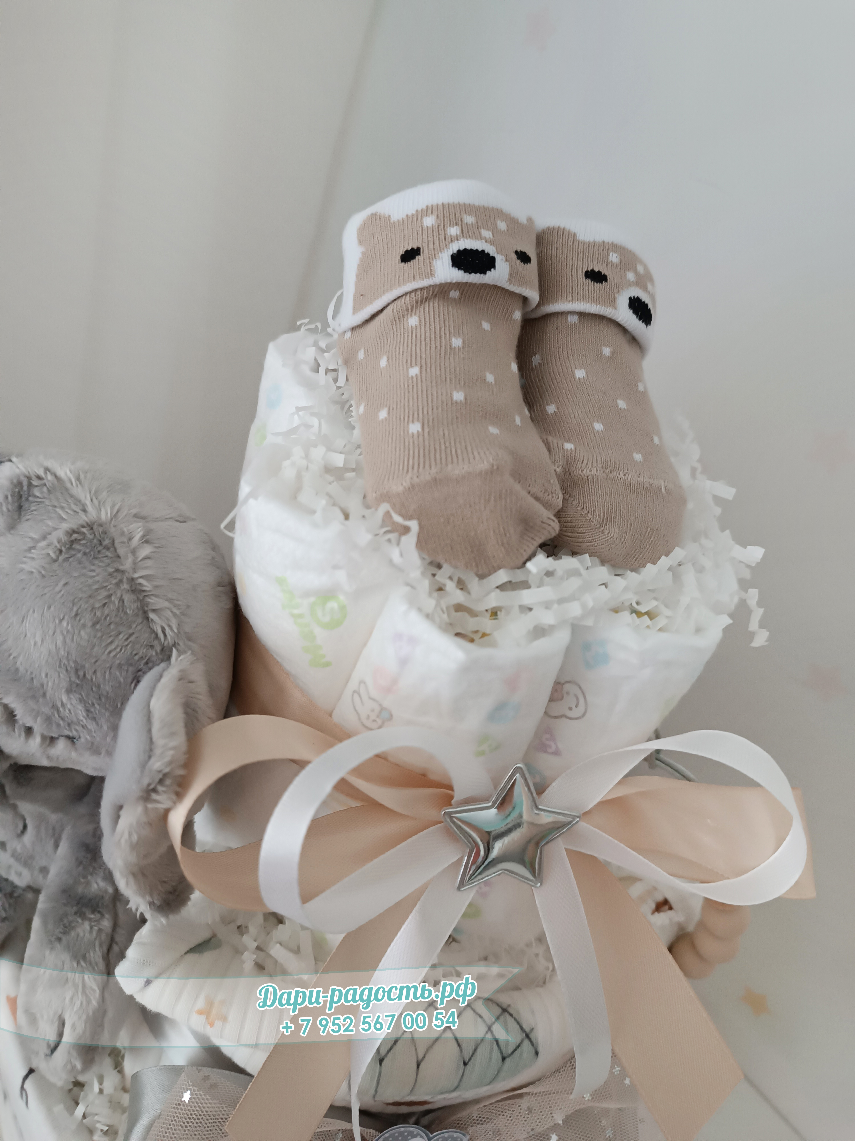 Копия Тортик из подгузников на рождение ребёнка 