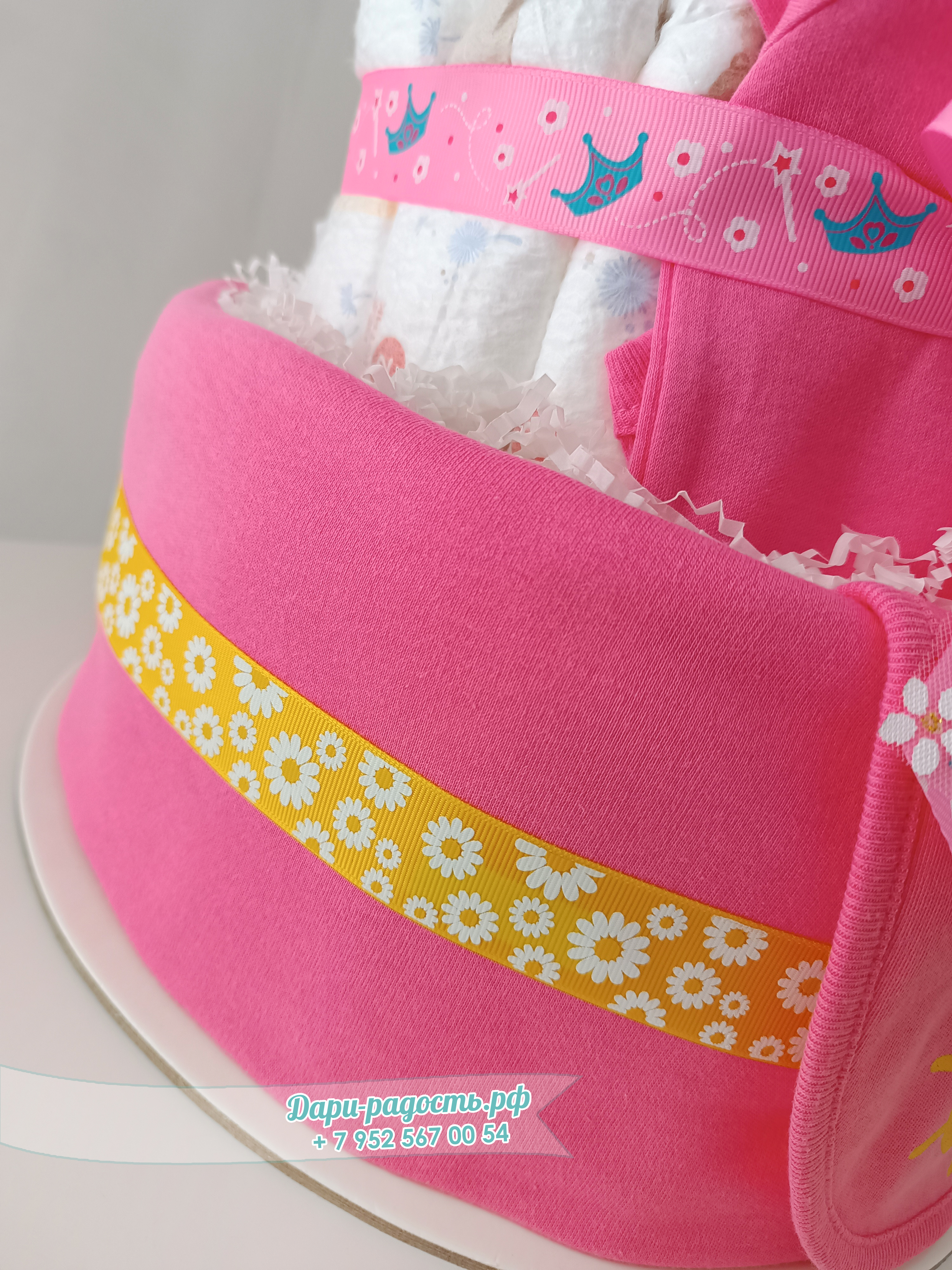 Копия Тортик из подгузников для девочки 